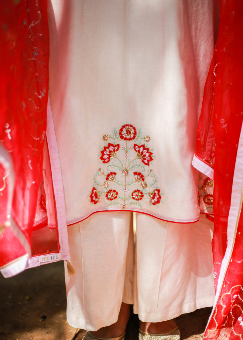 Surina Kurta Set - Off-White