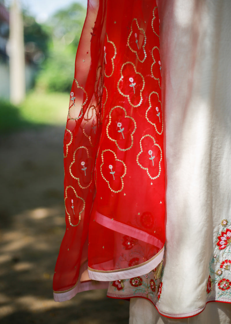 Surina Kurta Set - Off-White