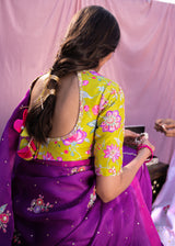 Applique Saree Blouse Set - Jaamun