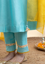 Kira Kurta Set - Turquoise Blue