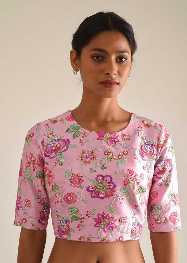 Jacobean Blouse - Pink