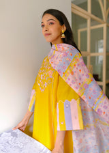 Irusu Kurta Set - Mustard Yellow