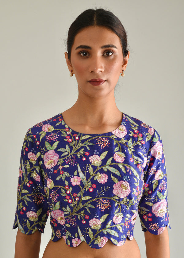 Gulaab Blouse - Midnight Blue