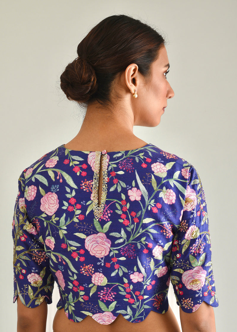 Gulaab Blouse - Midnight Blue