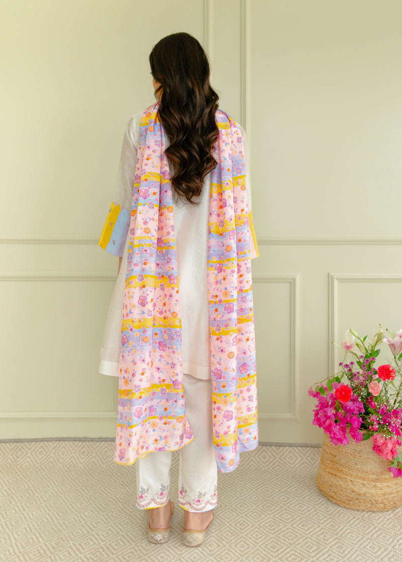 Irusu Short Kurta Set - Off-White