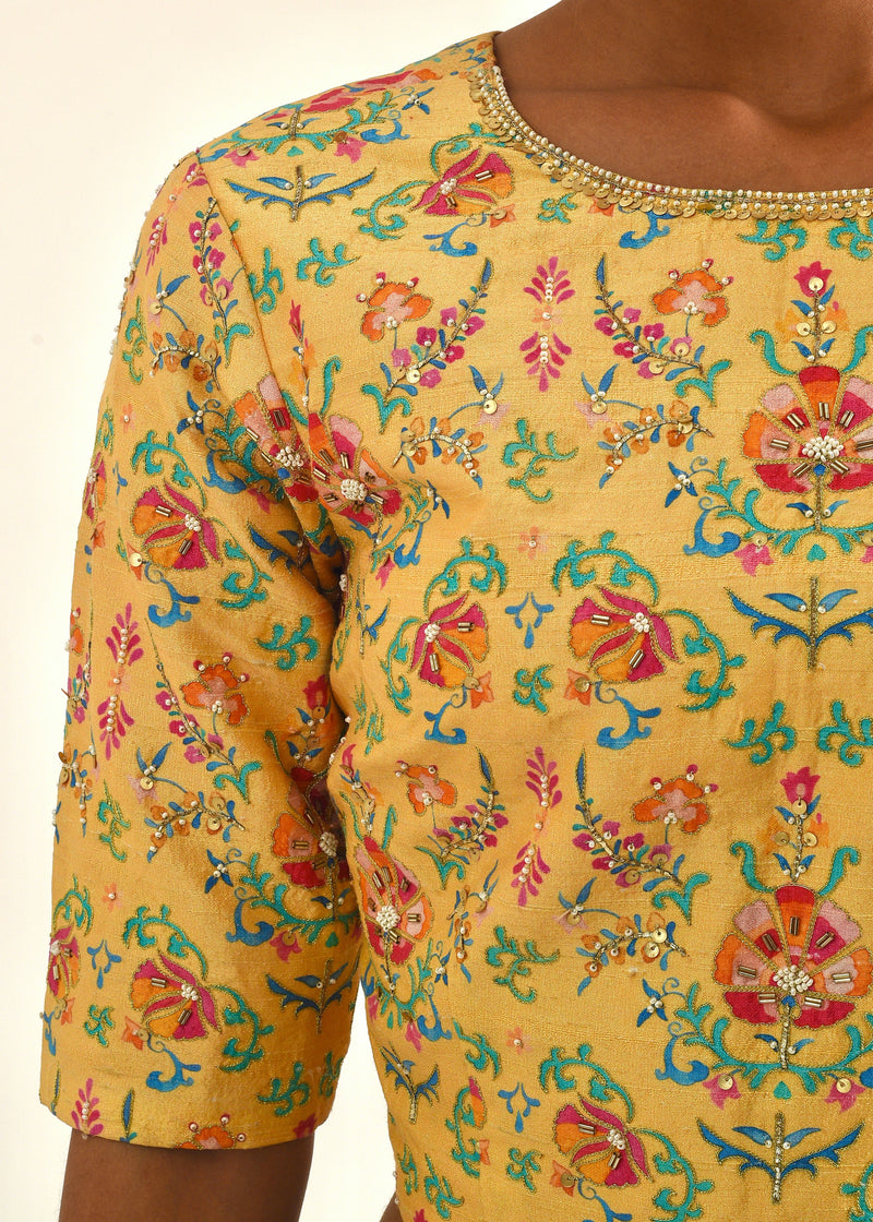 Suzani Blouse - Butter Yellow