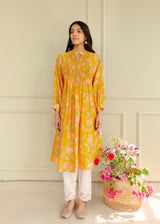 Shibui Kurta Resu Pants Set - Golden Yellow