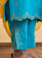 Isla Kurta Set - Pacific Blue
