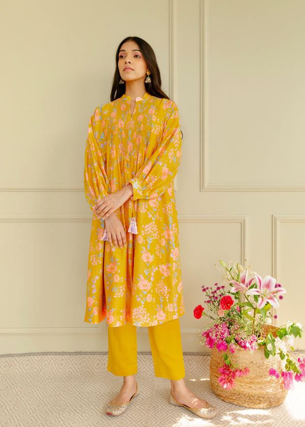 Shibui Kurta Set - Golden Yellow