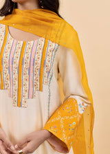 Kira Kurta Set - Cream