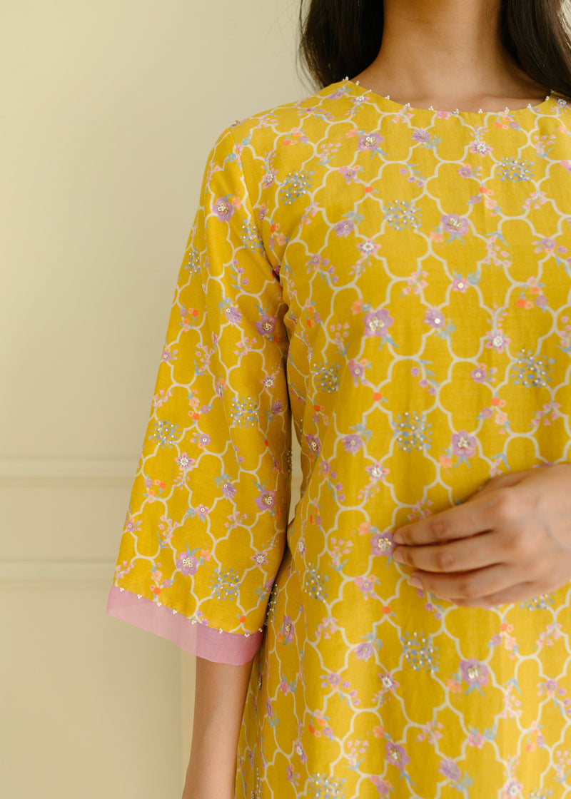 Ersa Kurta Set - Golden Yellow