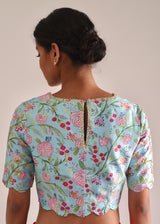 Gulaab Blouse - Aqua Blue