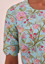 Gulaab Blouse - Aqua Blue