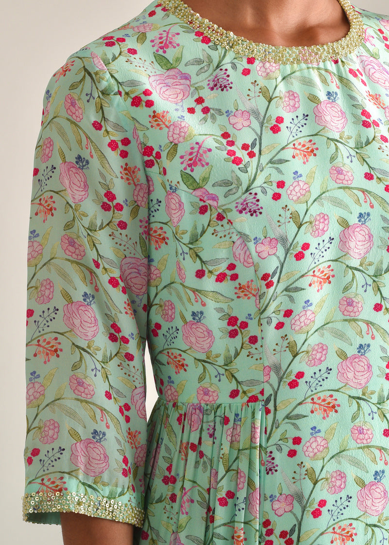 Gulaab Dress - Mint Green
