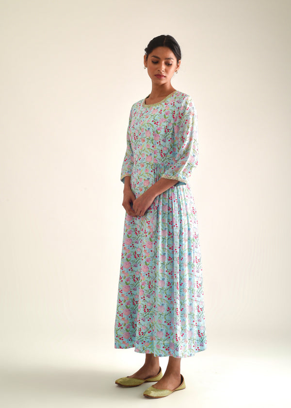 Gulaab Dress - Sky Blue