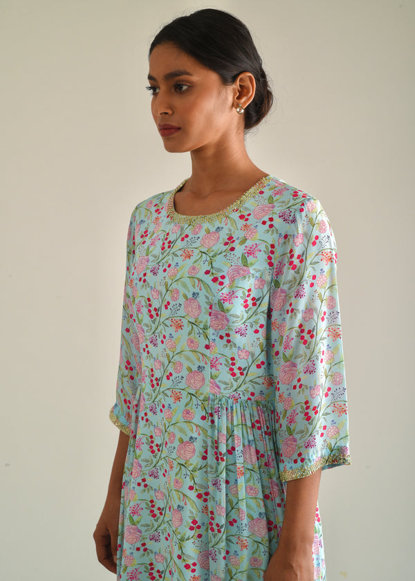 Gulaab Dress - Sky Blue