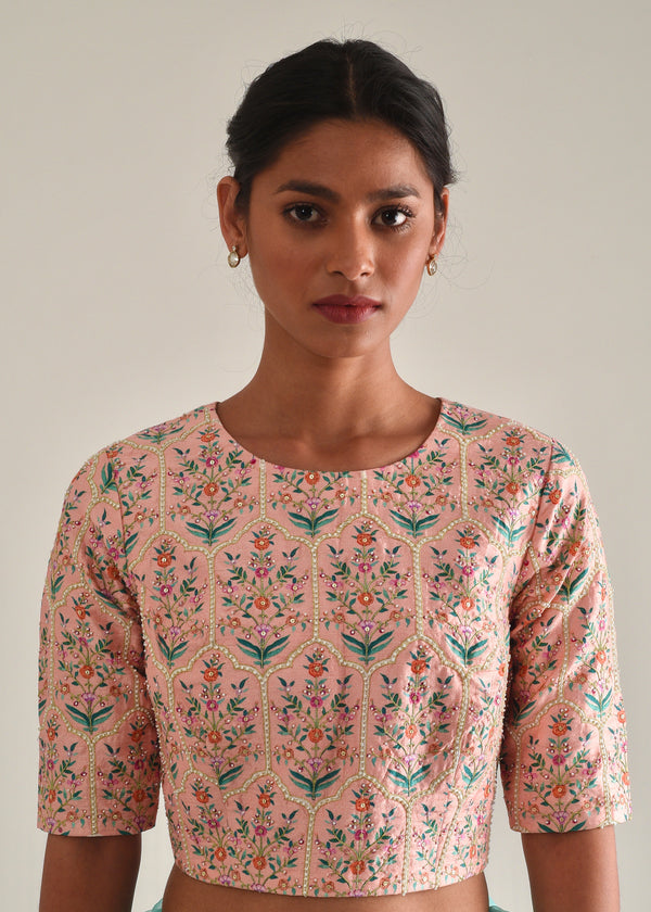 Mughal Blouse - Peach