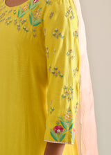 Bageecha Kurta Set - Yellow