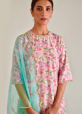 Gulaab Kurta Set - Rose Pink